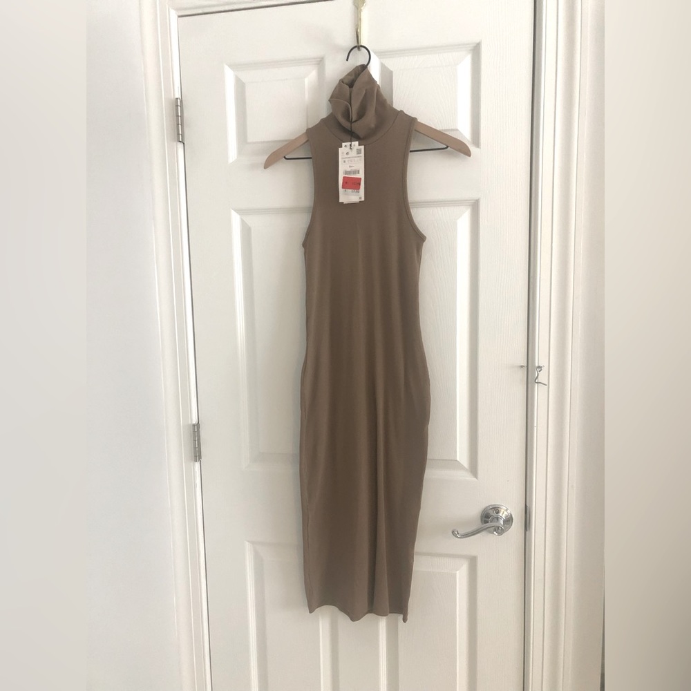 Zara High Neck MIDI Dress